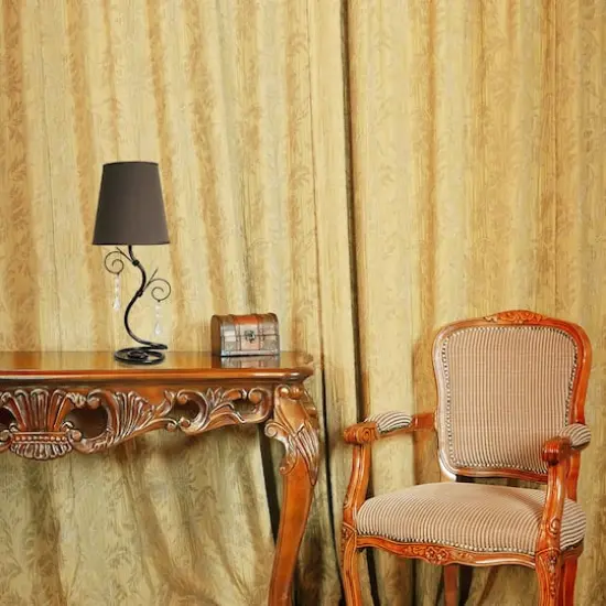 Simple Designs 19" Twisted Vine & Hanging Crystals Table Lamp {4}