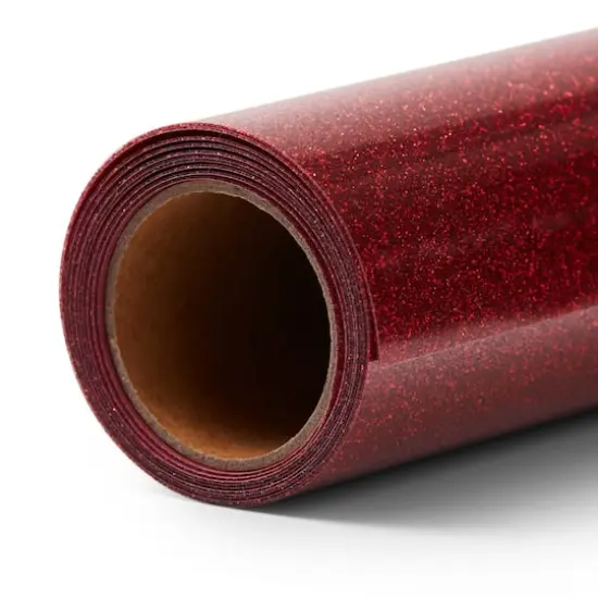 Cricut&reg; 12" x 5ft. Glitter Iron-On Red {3}