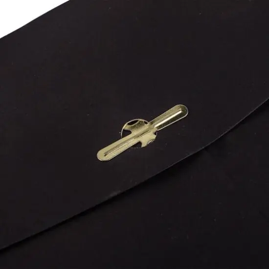 JAM Paper Smooth Black Open End Catalog Envelopes with Clasp Closure {4}