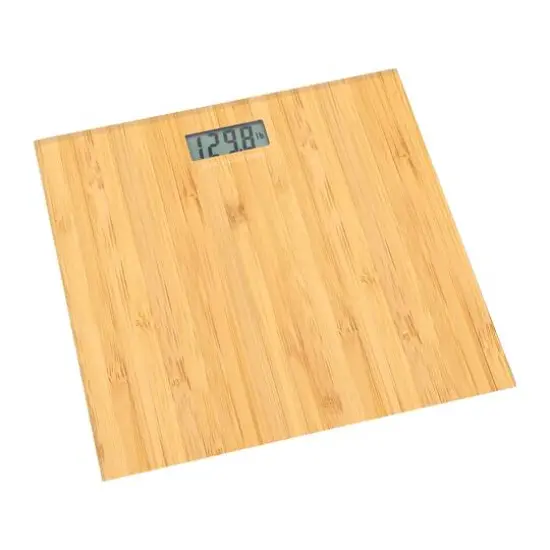 Bath Bliss Digital Glass Scale Bamboo {4}