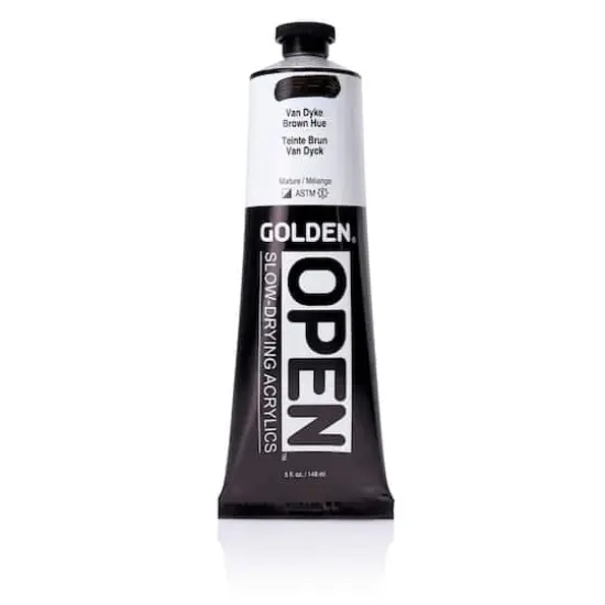 Golden&reg; OPEN&trade; Slow-Drying Acrylics, 5oz. Van Dyke Brown Hue {1}