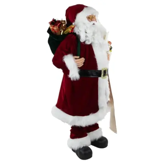 36" Santa Claus with Naughty or Nice List Christmas Figure {7}