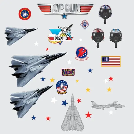 RoomMates Top Gun Peel & Stick Wall Decals {1}