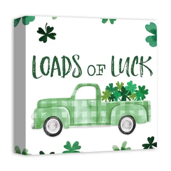 Loads Of Luck Truck 12" x 12" Canvas Wall Art {3}