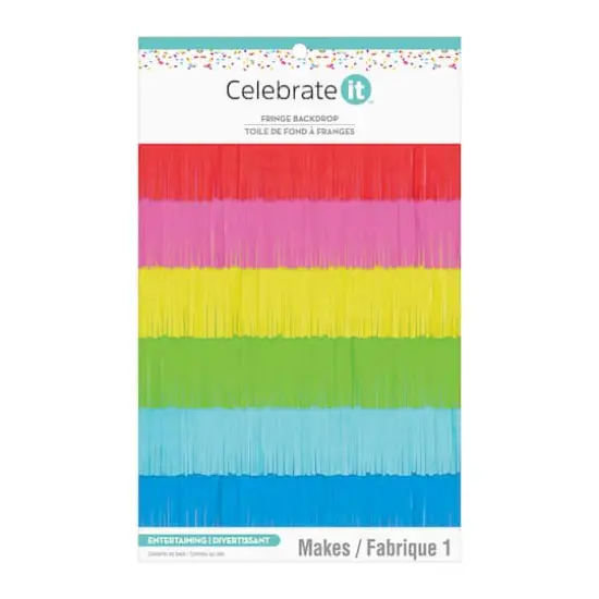 72" Bright Fringe Backdrop by Celebrate It&trade; {1}