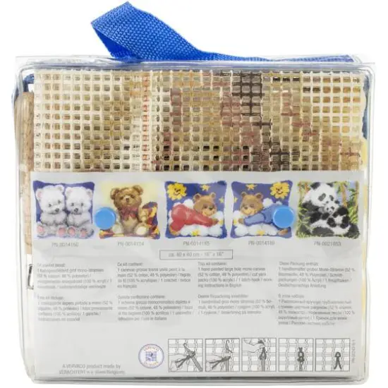 Vervaco Bear Cub with Heart Cushion Latch Hook Kit {3}