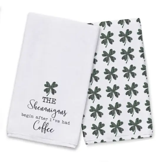 Shenanigans After Coffee 16" x 25" Tea Towel - Set of 2 {1}