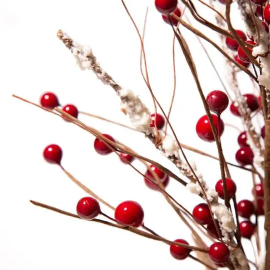 Glitzhome&reg; Christmas Red Berry Table Tree {8}