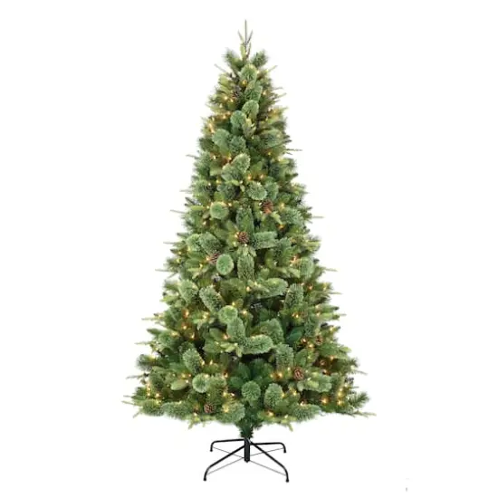 7.5ft. Pre-Lit Montana Pine Artificial Christmas Tree, Clear Lights {1}
