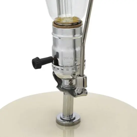 Hello Honey&reg; 22" Cream and Green Reactive Crackle Glaze Debossed Botanical Stoneware Table Lamp with Linen Shade Set {8}