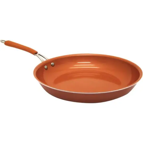Starfrit 11" Orange Eco Copper Fry Pan {1}