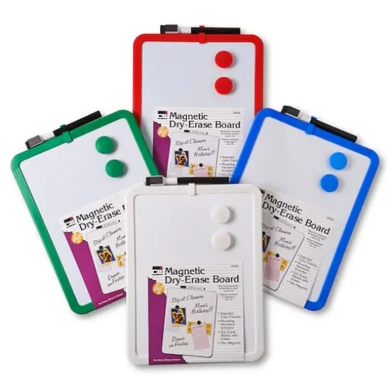 Charles Leonard 8.5" x 11" Assorted Magnetic Dry-Erase Boards, 4ct. {1}