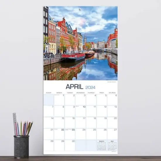 TF Publishing 2024 Europe Wall Calendar {5}