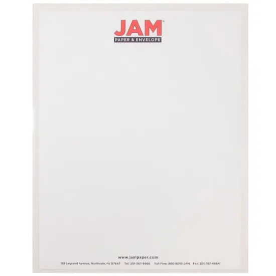 JAM Paper 9" x 11.5" Plastic Sleeve Page Protectors, 120ct. Clear {4}
