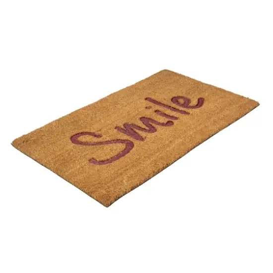Natural Coir Smile Doormat {5}