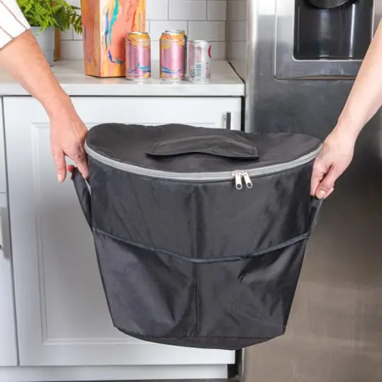 Household Essentials 2.75ft. Black Thermal Standing Cooler with Travel Bag {5}