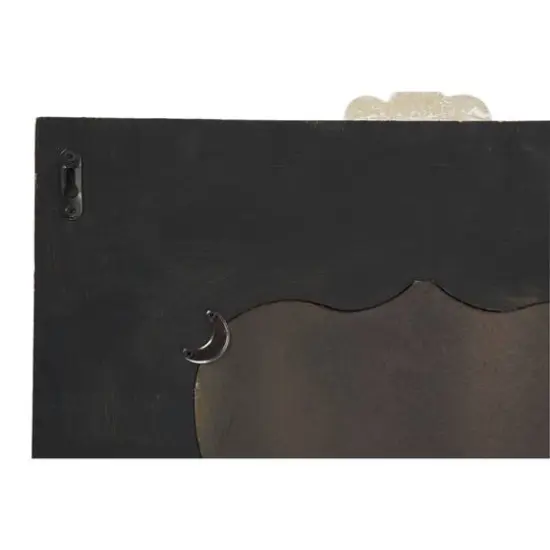 25" Brown Wood Vintage Wall Mirror Set {11}