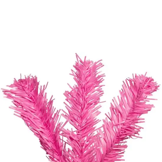 4ft. Pre-Lit Medium Pink Pine Artificial Christmas Tree, Clear Lights {6}