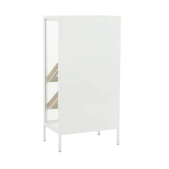 White Metal Farmhouse Standing Wine Rack 41" x 21" x 14" {7}