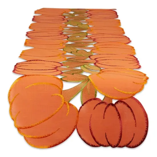 DII&reg; 70" Embroidered Pumpkins Table Runner {1}