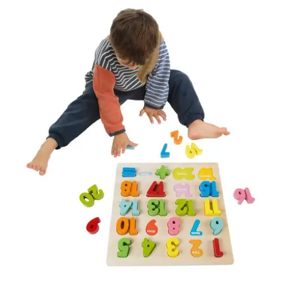 Toy Time Wooden Number Puzzle Board {7}