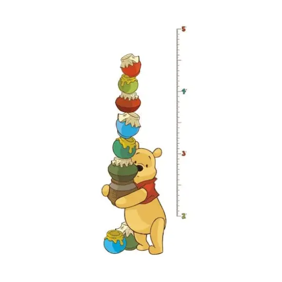 RoomMates Winnie the Pooh Peel & Stick Inches Growth Chart {1}