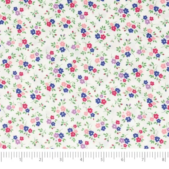 SINGER Purple Floral Field 100% Cotton 5 Piece Bundle {5}