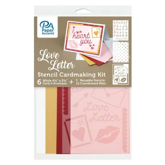 PA Paper&trade; Accents Love Letter Cardmaking Kit with Stencils {1}