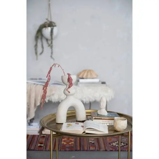 Hello Honey&reg; Bloomingville 12.5" Ivory Sculptural Arched Stoneware Vase {8}