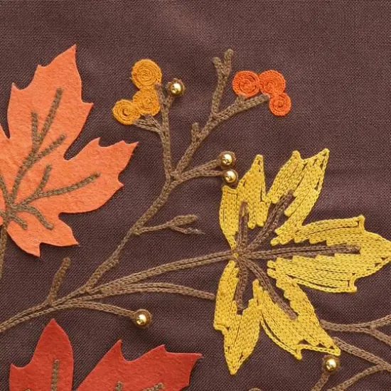 DII&reg; 70" Falling Leaves Embroidered Table Runner {6}