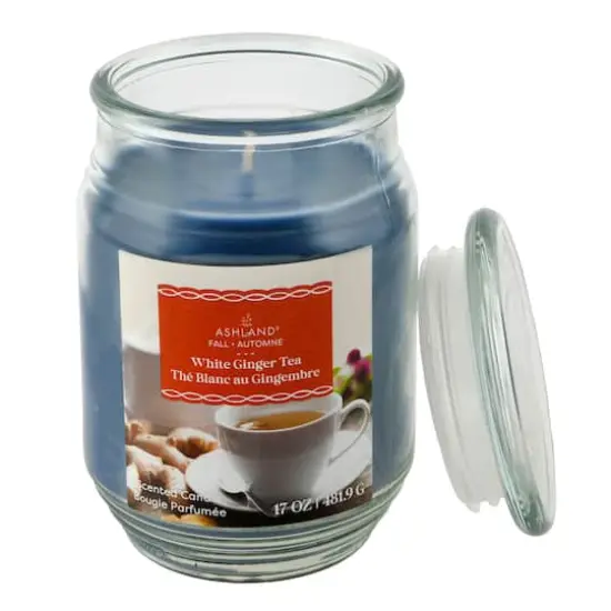 17oz. Fall Scented Jar Candle by Ashland&reg; White Ginger Tea {3}