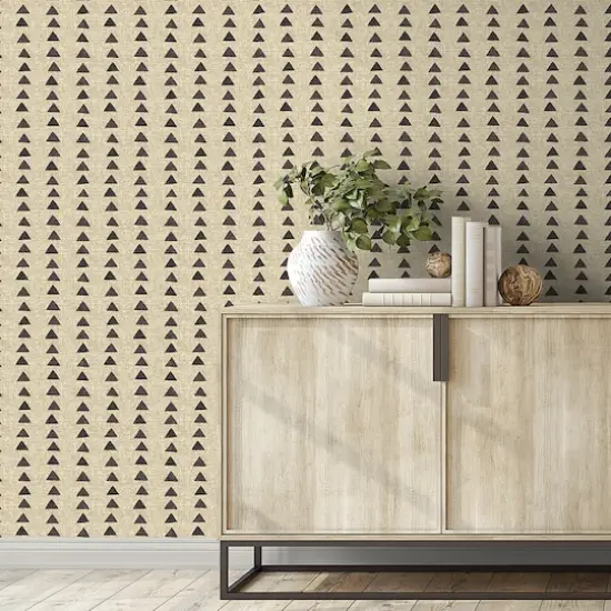 Surface Style Nomadic Triangle Peel & Stick Wallpaper Fossil {5}