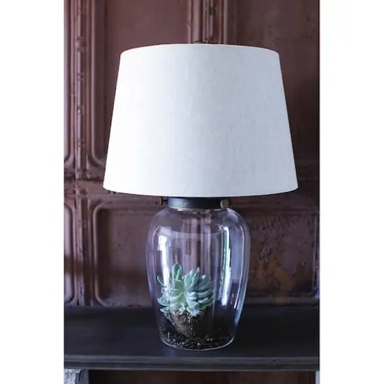Hello Honey&reg; 23" Glass Fillable Table Lamp {4}