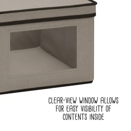 Honey Can Do Gray Window Storage Boxes, 2ct. {7}