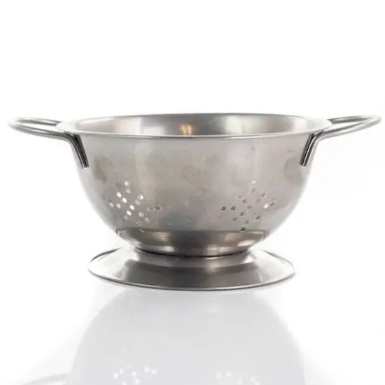 Gibson Home® Normandie 5.6'' Silver Stainless Steel Mini Colander {5}