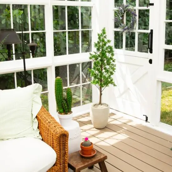 4ft. UV Artificial Podocarpus Artificial Tree (Indoor/Outdoor) {11}