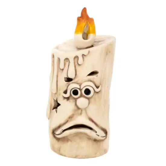 7" Ghostface White Candle with LED Lights {1}