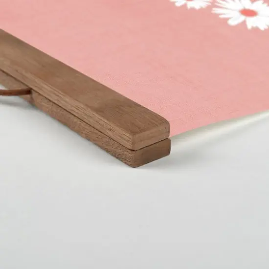 Daisy Heart Love Teak Hanging Canvas {3}