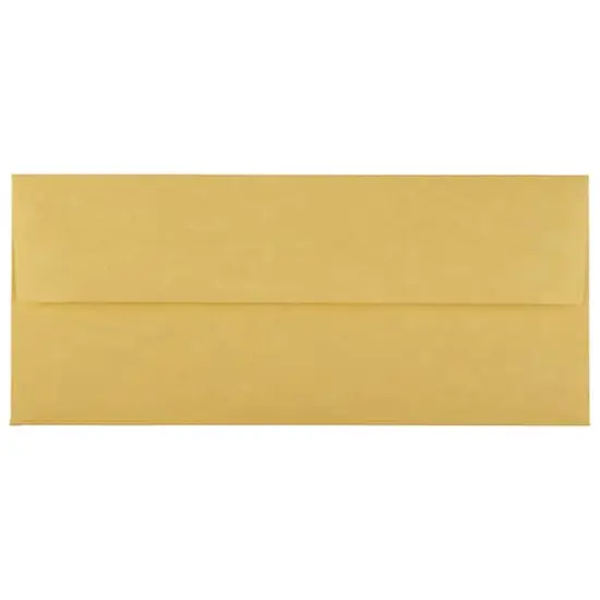 JAM Paper 8.5" x 11" Letter Paper & Envelopes #10 Business Stationery Set, 100ct. Antique Gold Parchment {4}