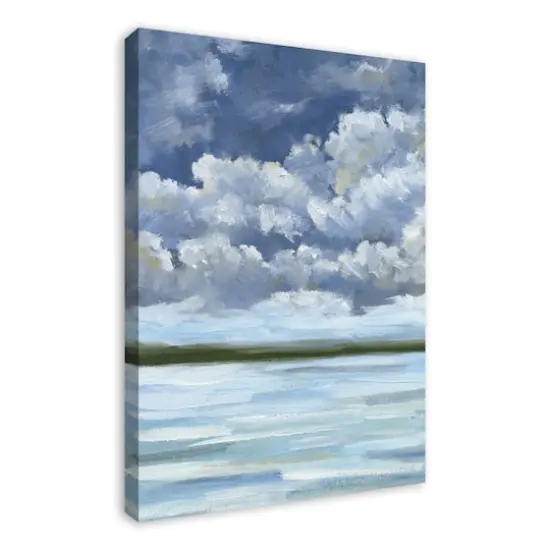 Calm Beach Coast 24" x 36" Canvas Wall Art {3}