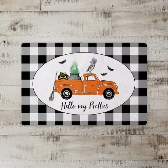 Hello My Pretties Halloween Truck Floor Mat {3}