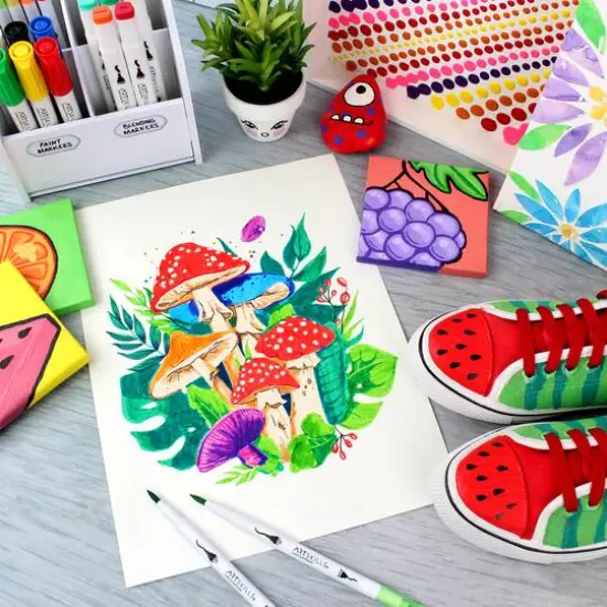 ArtSkills&reg; Art Marker Variety Set with Marker Display {9}