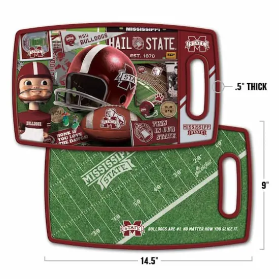 College Retro Series Cutting BoardMississippi State Bulldogs {3}