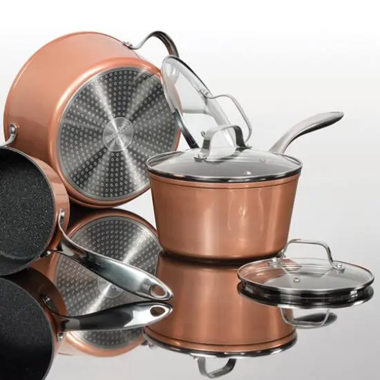 THE ROCK by Starfrit 10-Piece Copper Cookware Set {7}
