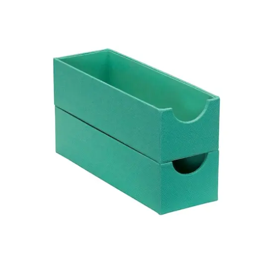 Household Essentials Narrow Drawer Organizers, 2ct. Green {6}