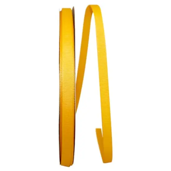 JAM Paper 3/8" Grosgrain Texture Ribbon Yellow Gold {1}