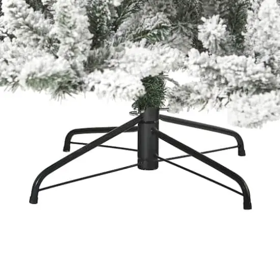 7.5ft. Unlit Flocked Livingston Fir Artificial Christmas Tree with Pine Cones {6}