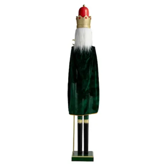 Glitzhome&reg; 3.5ft. Wooden Christmas King Nutcracker {9}