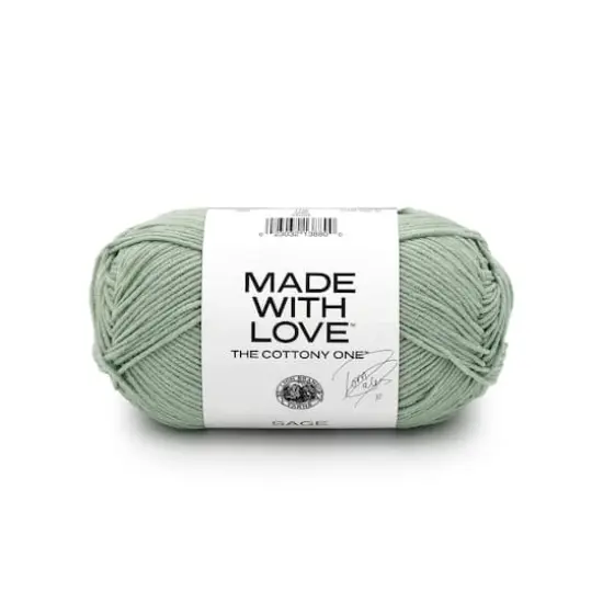 Lion Brand&reg; Tom Daley Made with Love&trade; The Cottony One&trade; Yarn Sage {1}
