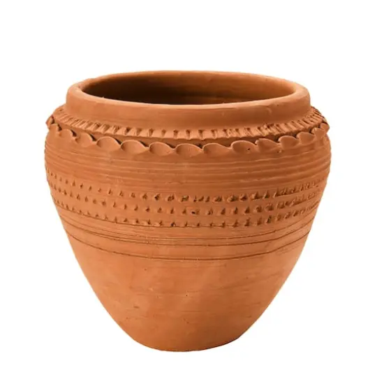 Hello Honey&reg; 9'' Textured Terra-Cotta Pot {1}